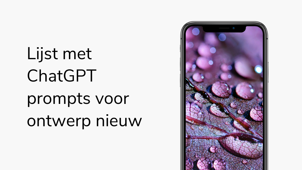 Lijst met ChatGPT prompts voor ontwerp nieuw